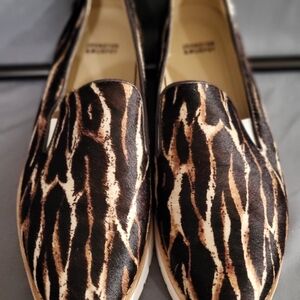 Johnston & Murphy Brown Animal Print Slip-Ons